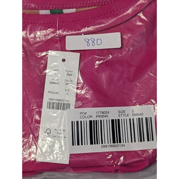 J Crew High Rise Full Coverage Bikini Bottom Small Fuchsia Pink Swim Beach (880) - Picture 6 of 7